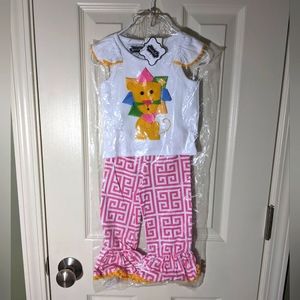 Mud Pie Lion set NWT 6-9m
